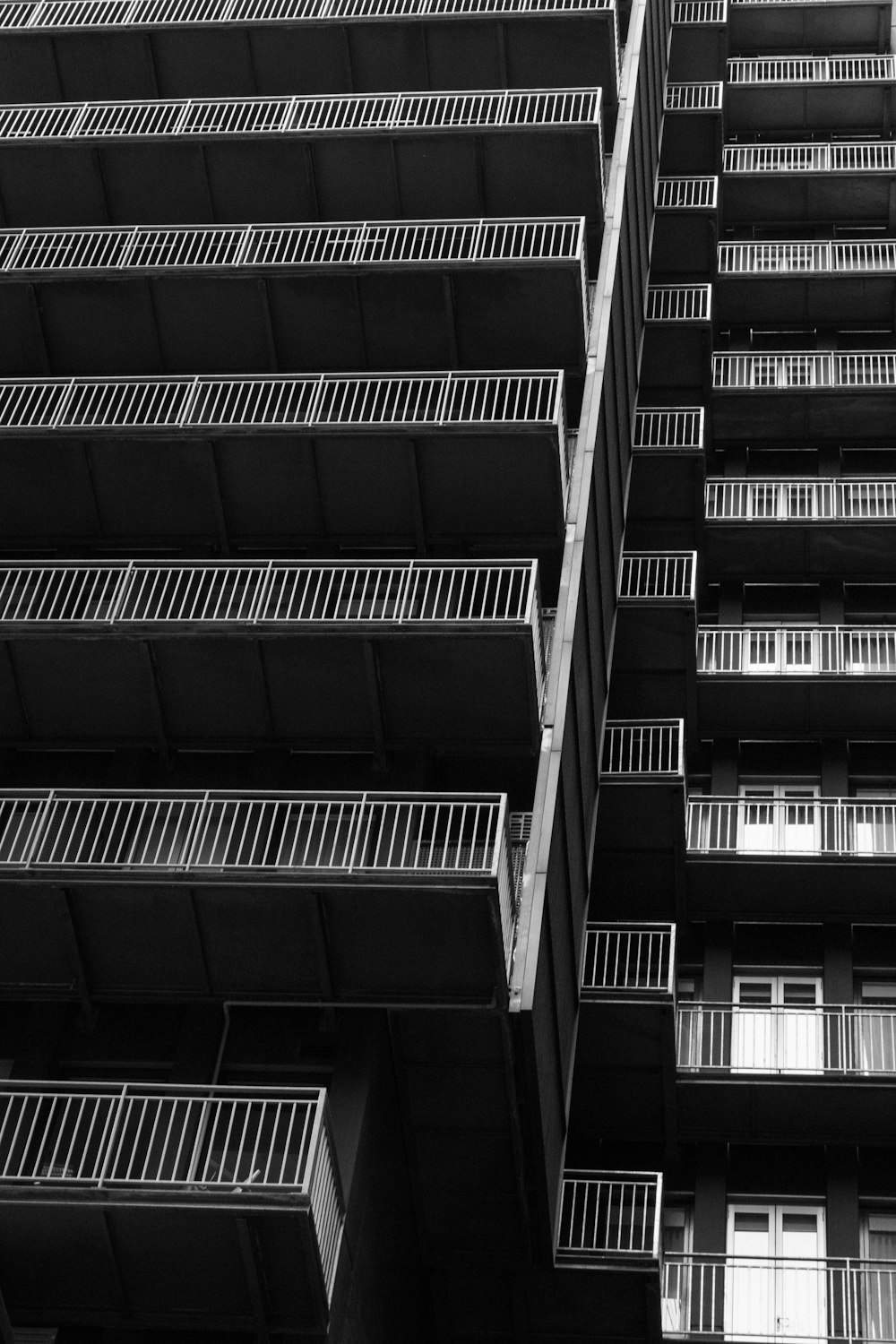 building with balconies during day