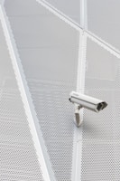 white CCTV camera