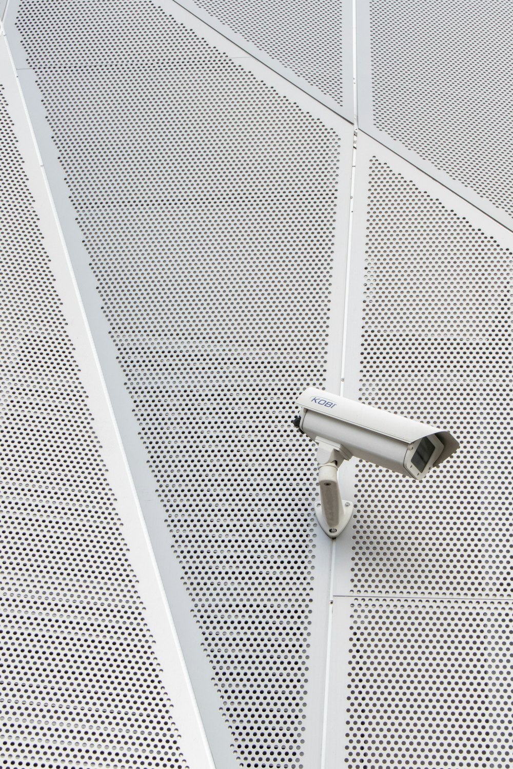 white CCTV camera