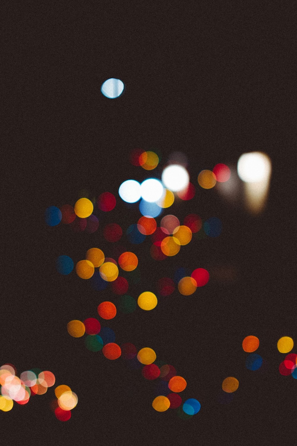 bokeh photography of lights