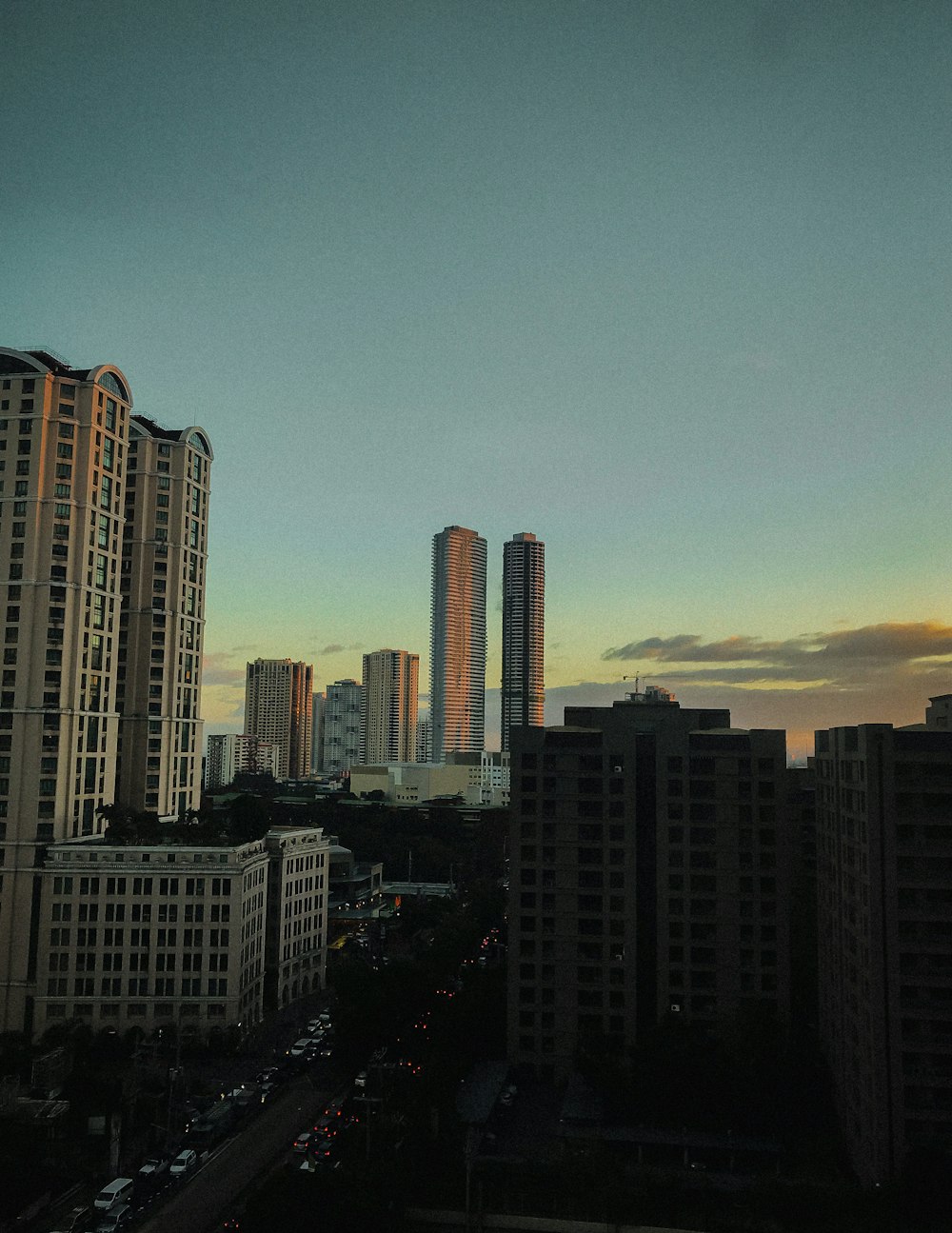 white concrete buildings