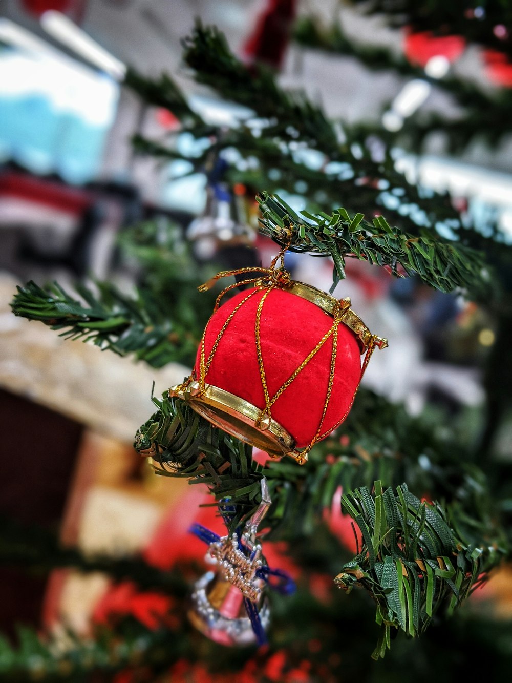 red bauble ball