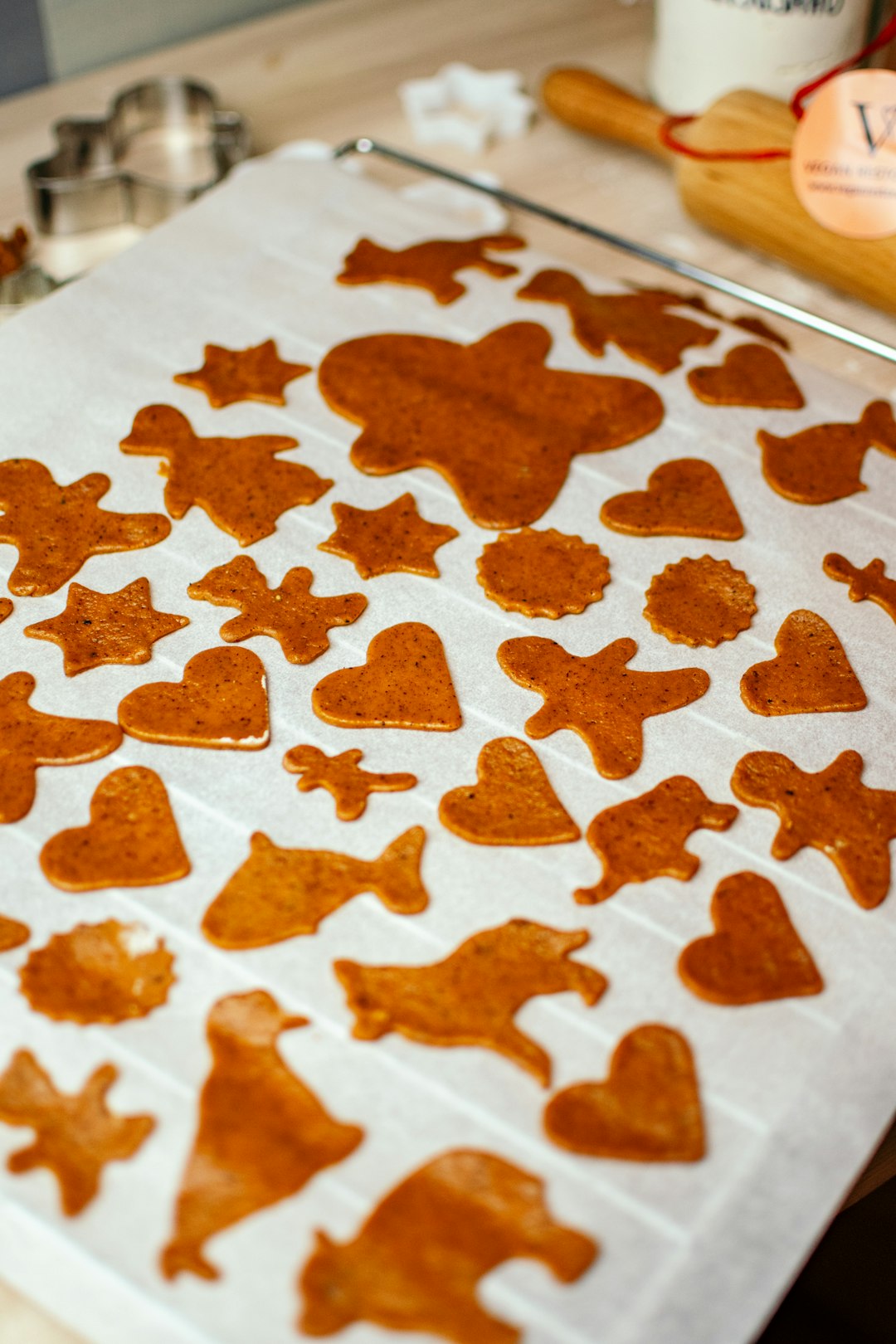 cookies on tray