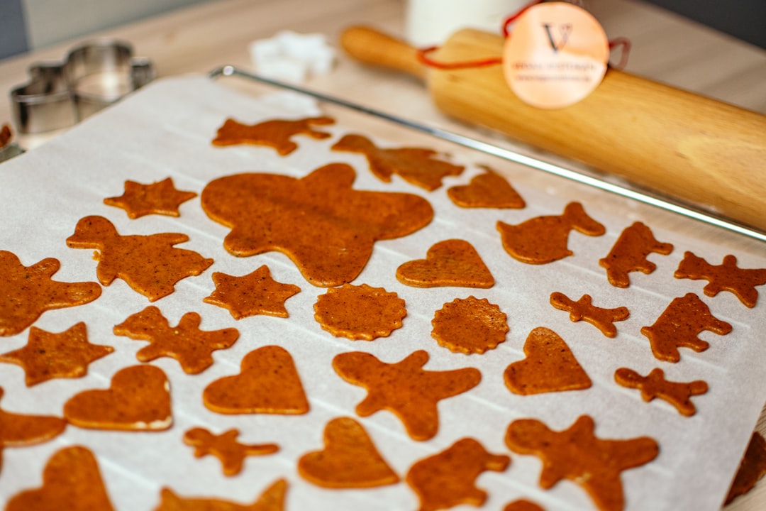 tray of cookies with different shapes