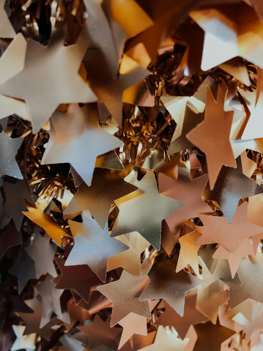 hanging paper stars