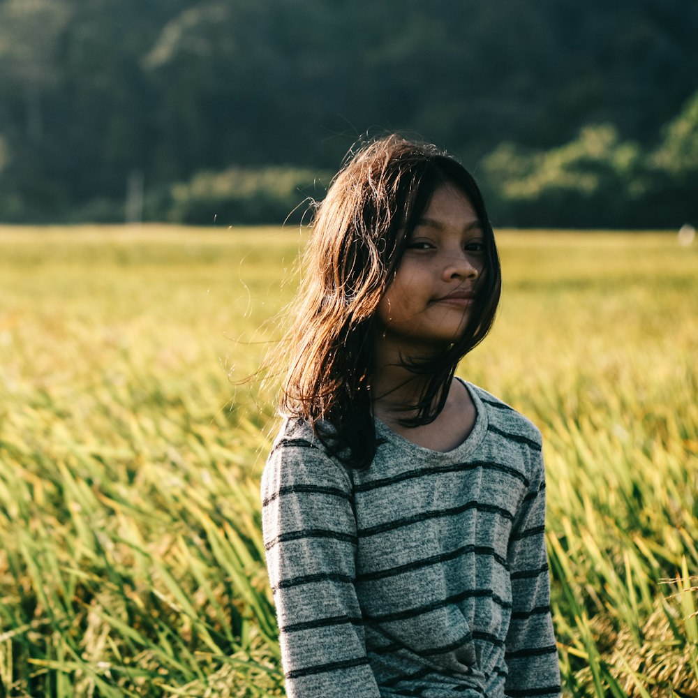 girl on field