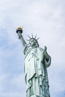 shallow focus photo of Statue of Liberty