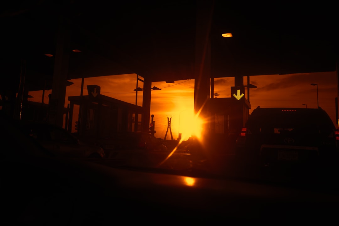 silhouette photography of buildings during golden hour]