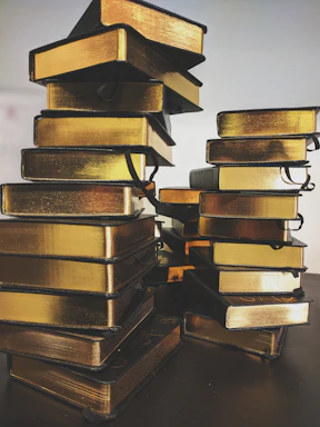 A glowing neon-lit stack of bestselling eBooks against a dark background with vibrant accents.