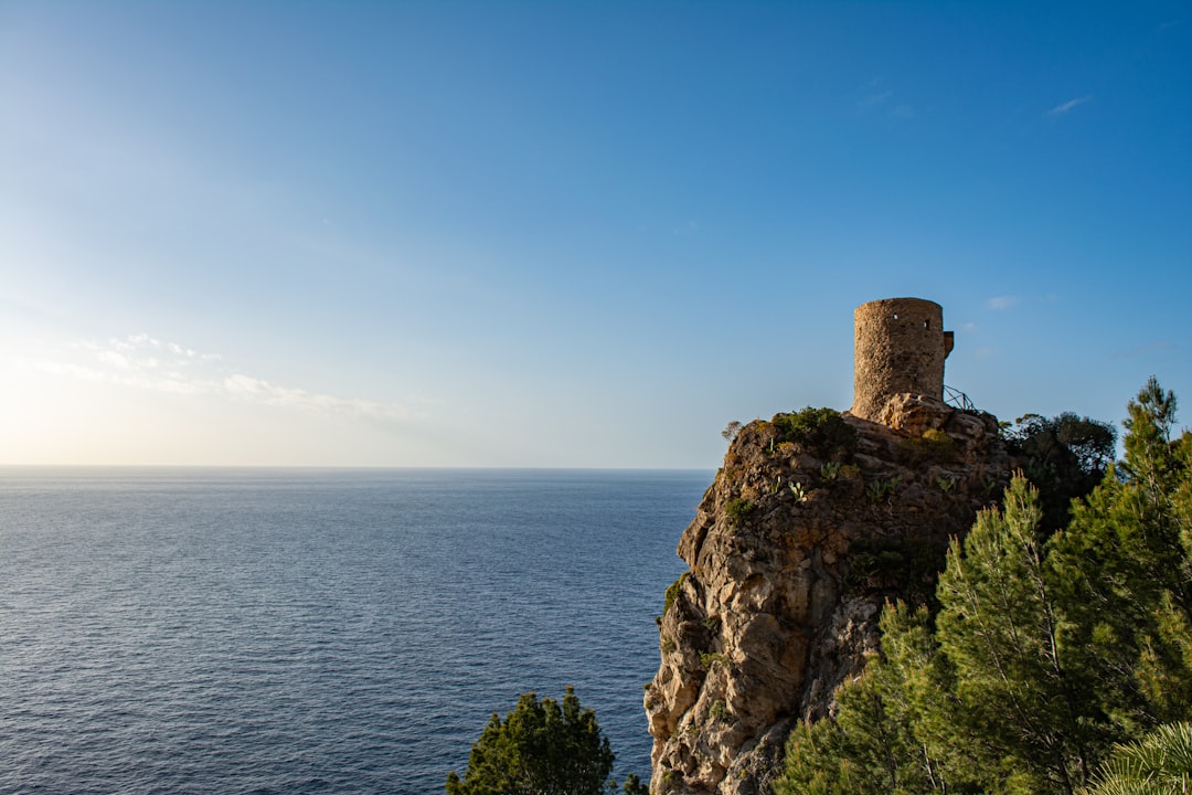 Old watchtower ruin on a cliff