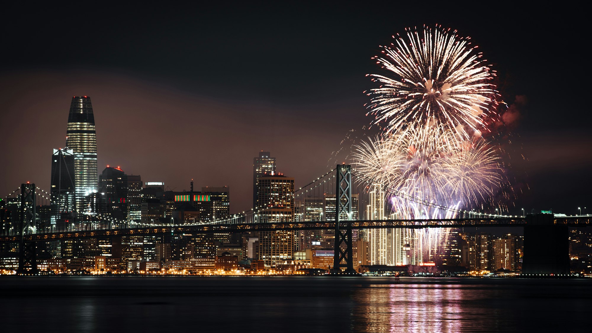 New Year's Eve fireworks.