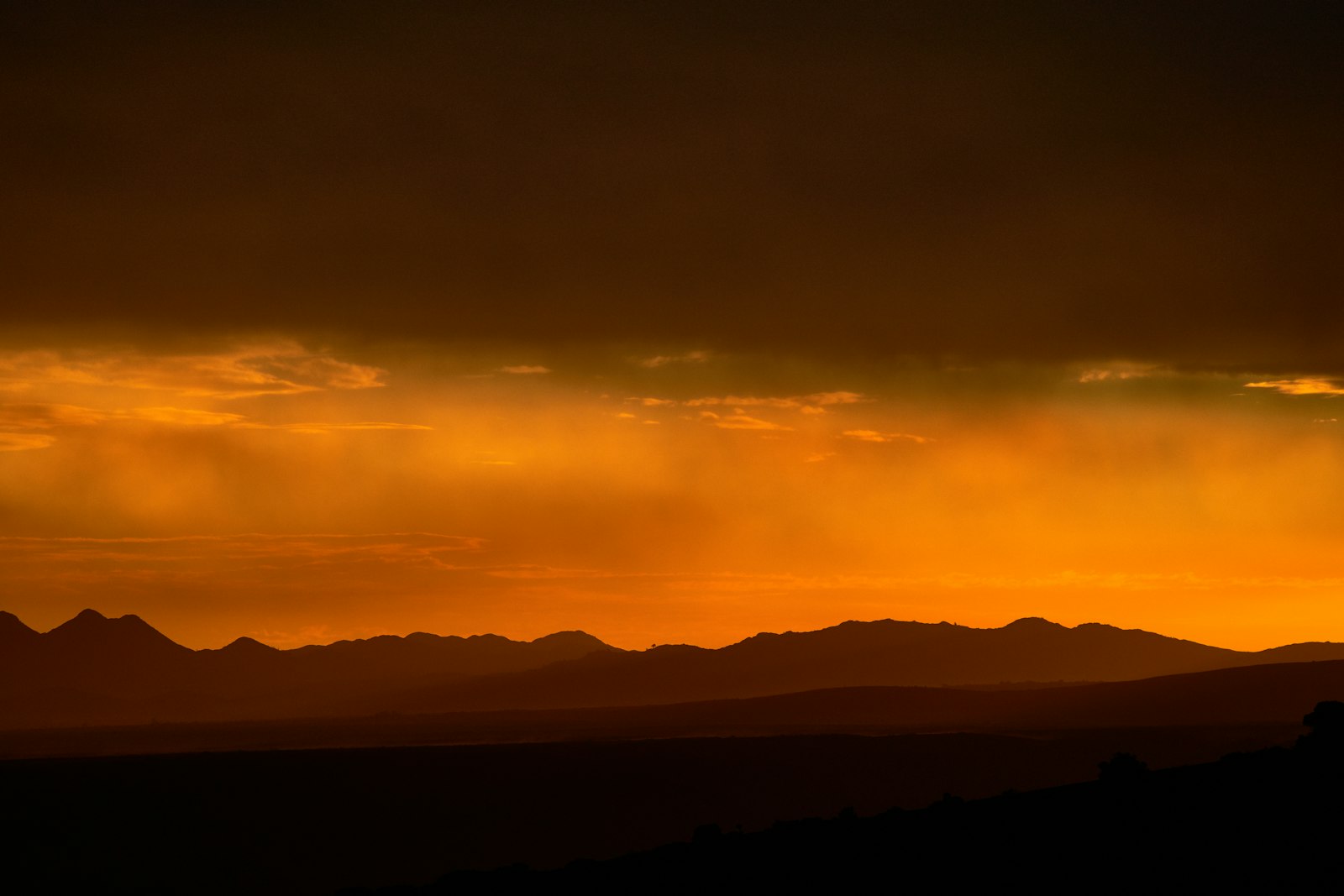 Sony a7 II + Sony FE 70-300mm F4.5-5.6 G OSS sample photo. Silhouette of mountains photography