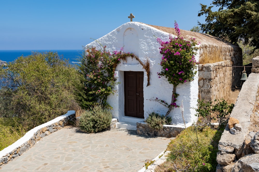 white and brown chapel