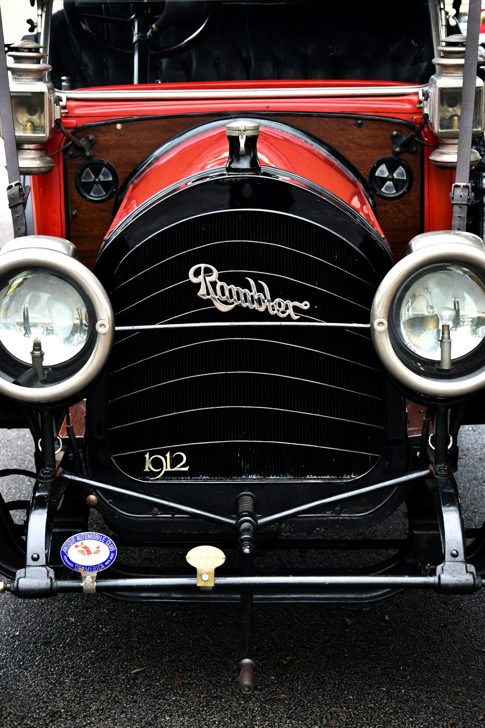 red and black car