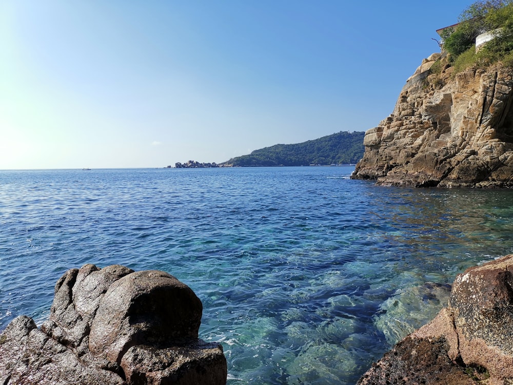 coastal rocks during daytime