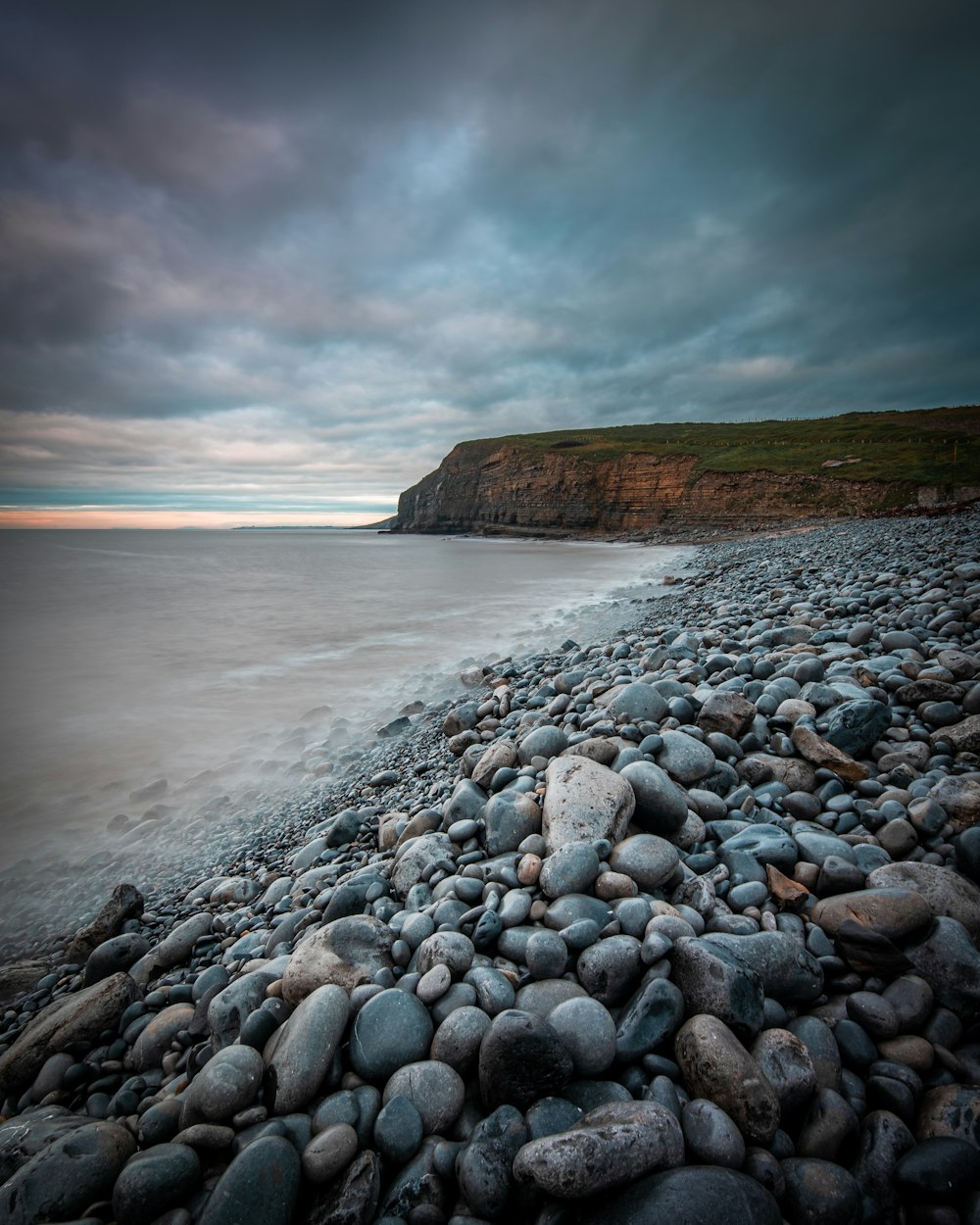 stones beside sea