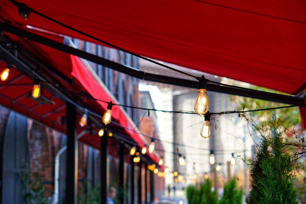 red canopy