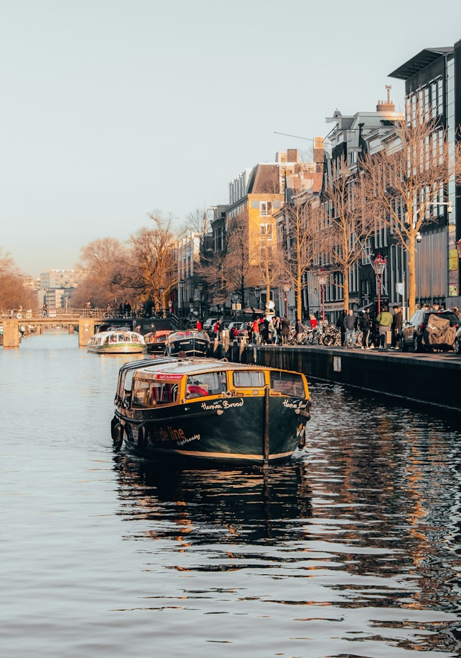 canal cruise sailing in Amsterdam