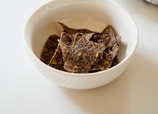 food in round white ceramic bowl