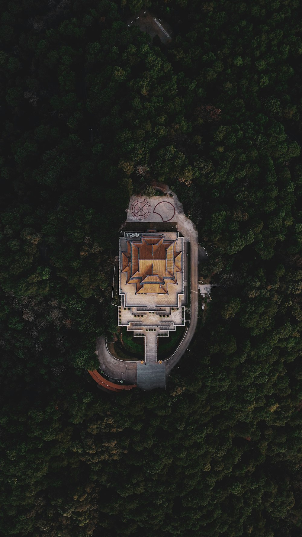 aerial photography of house