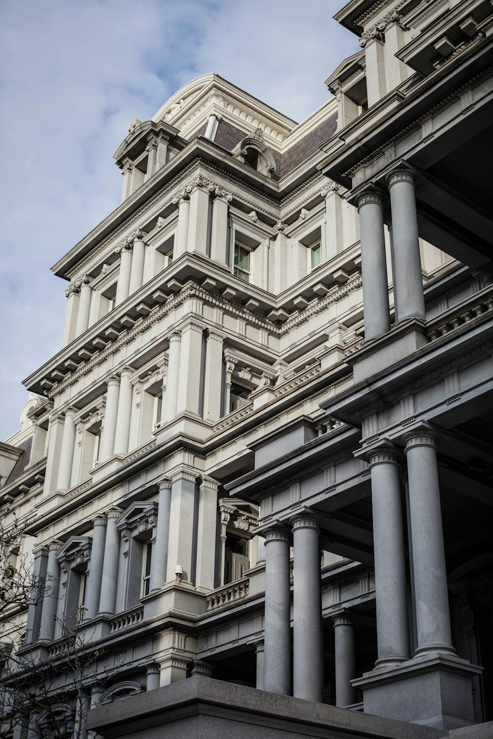 architectural photography of white monument