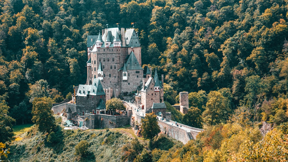 brown concrete castle