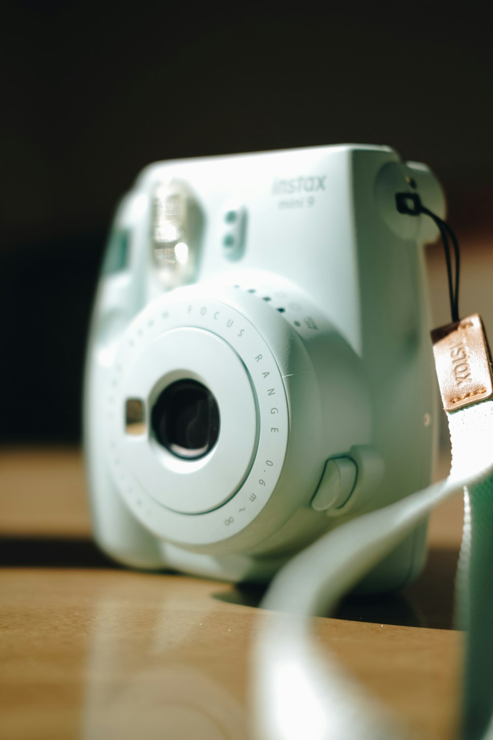 white Instax Mini camera