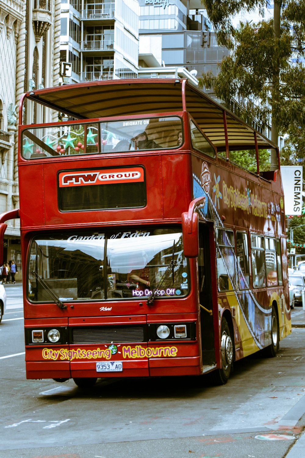 red double-decker bus