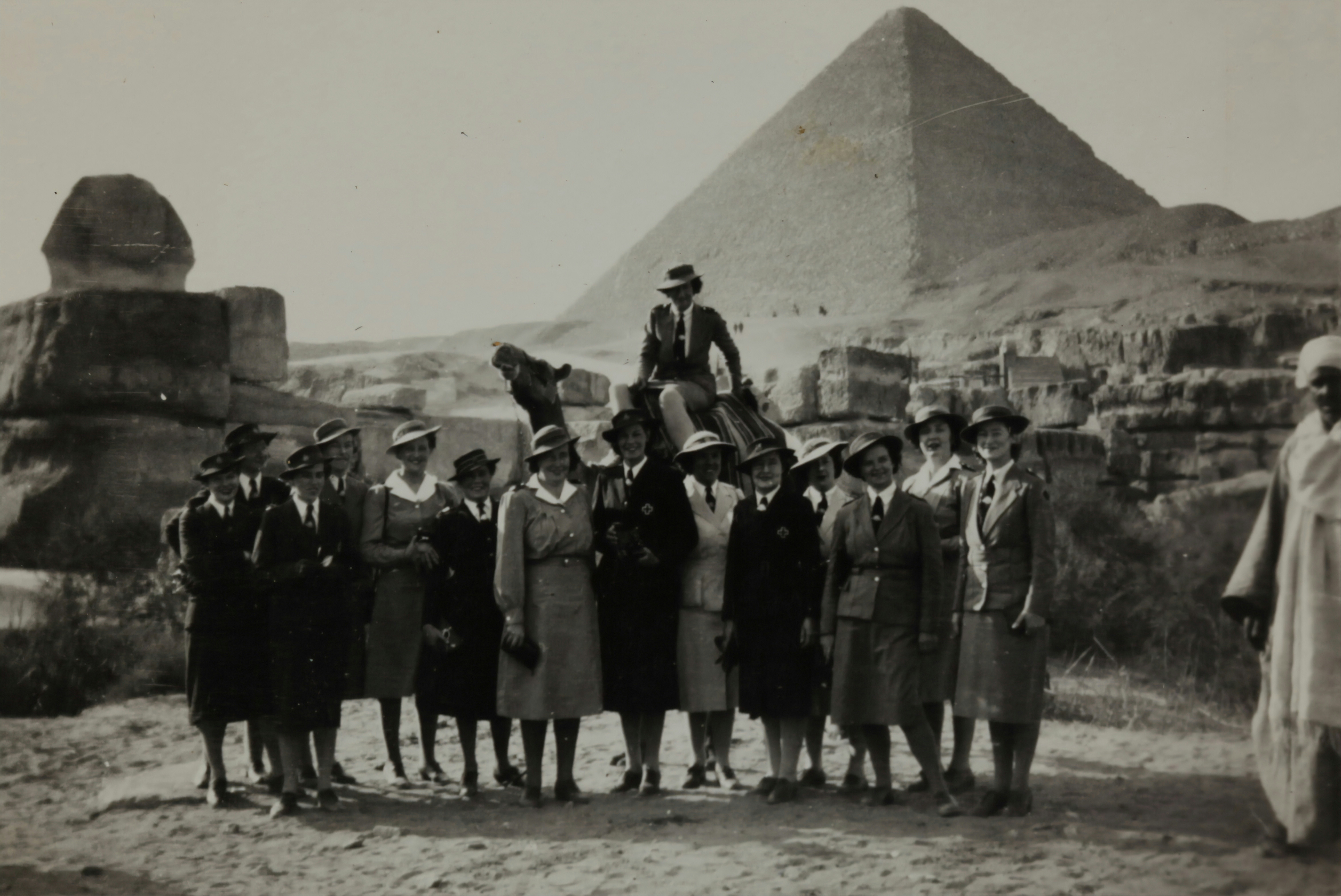 Group at the Pyramids, Egypt, Sister Isabel Erskine Plante, World War II, circa 1942