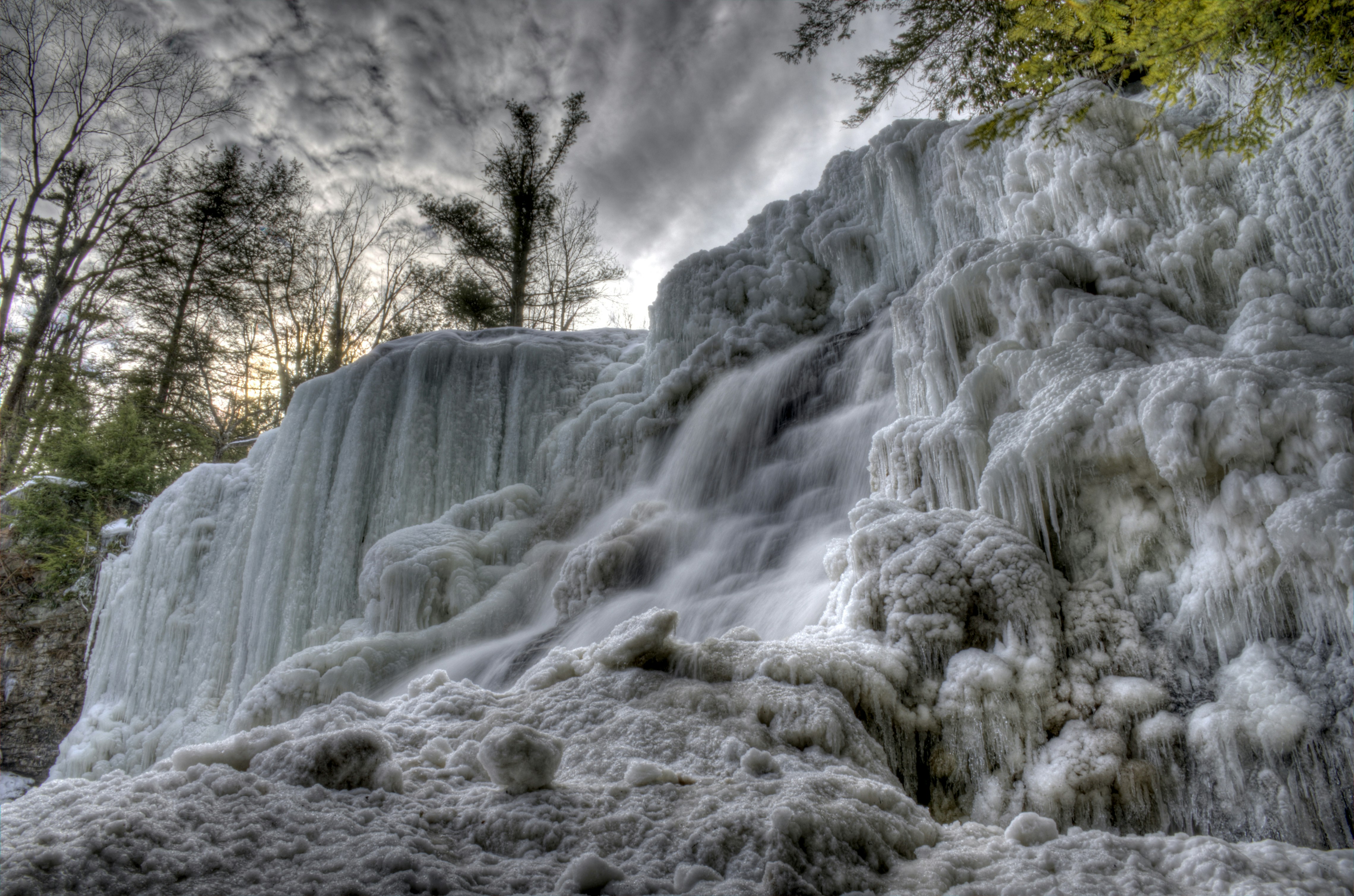 Muddy Creek Falls in Maryland aft the historic cold in January 2014