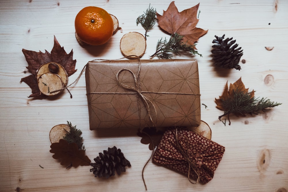 brown paper packed box