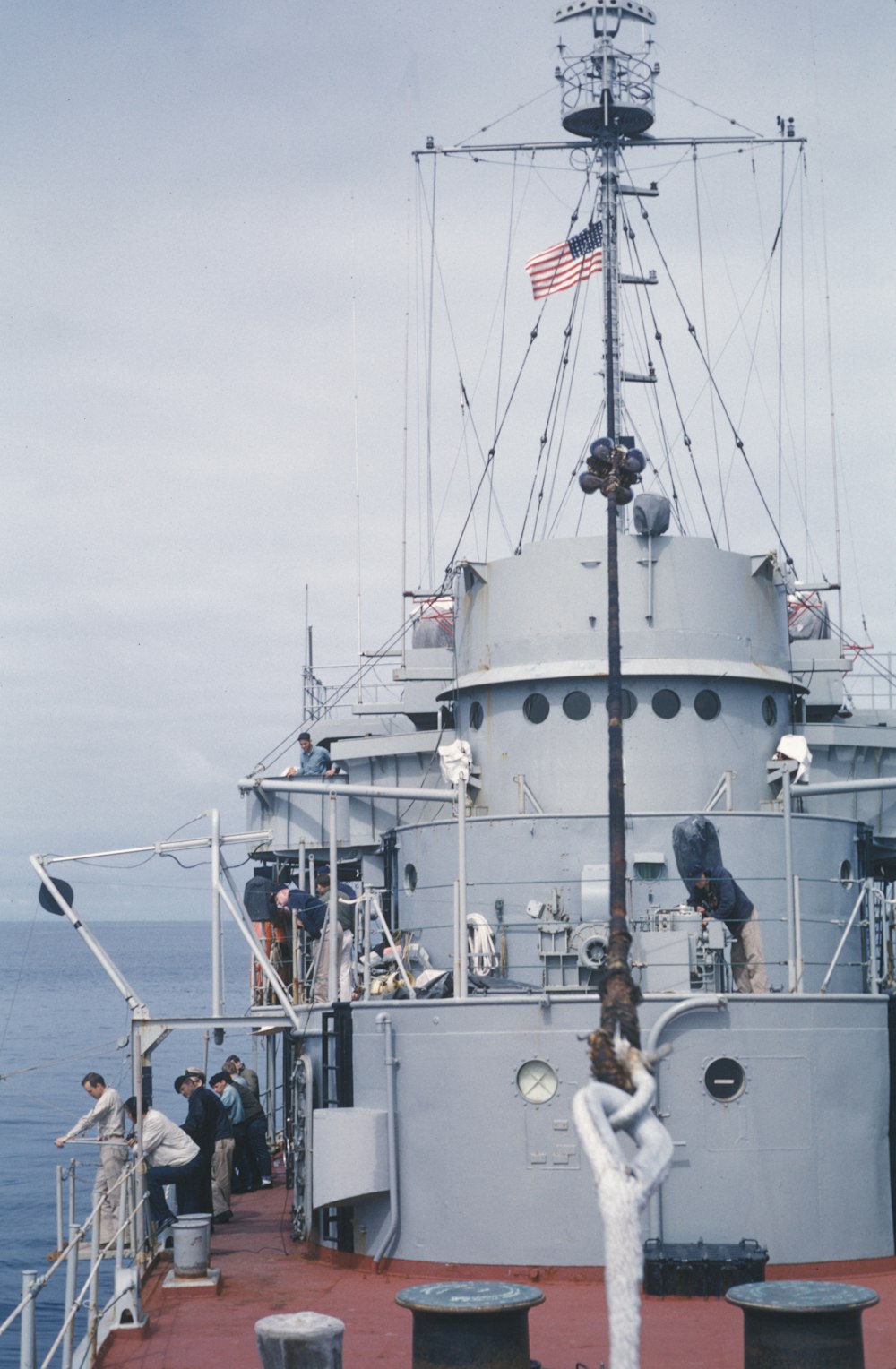 people on gray ship during daytime