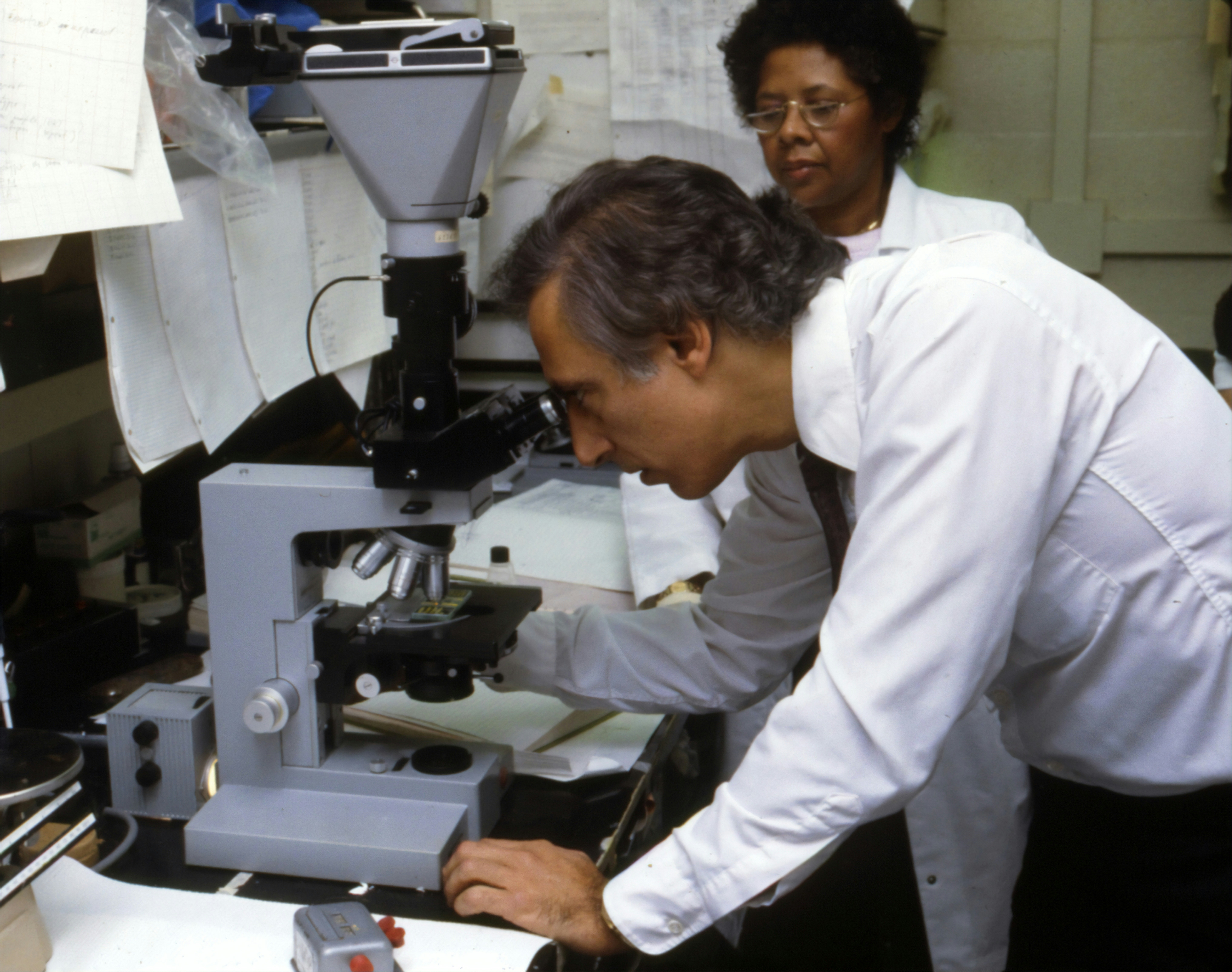 Robert Charles Gallo, former Biomedical Researcher. He is best known for his work with the Human Immunodeficiency Virus (HIV), the infectious agent responsible for the Acquired Immune Deficiency Syndrome (AIDS). He was the former Chief of Laboratory of Tumor Cell Biology at the National Institutes of Health. 1980