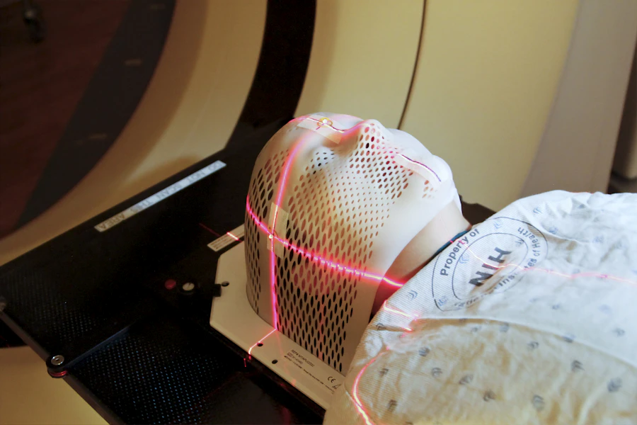 Modern MRI scanner in a hospital imaging room