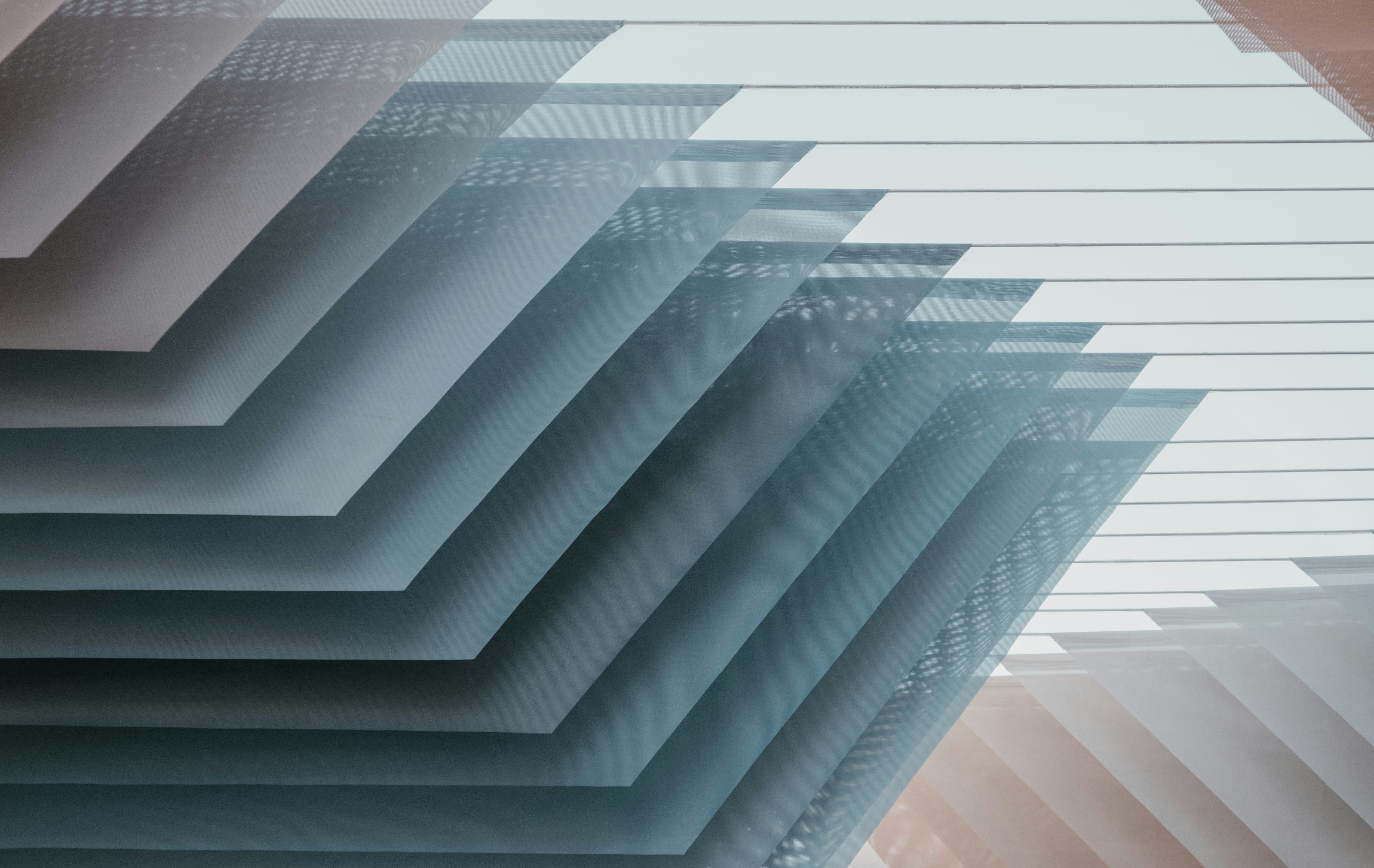 stacked transparent and opaque poly carbonate sheets