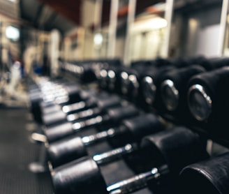 dumbbells on floor