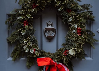 green floral wreath