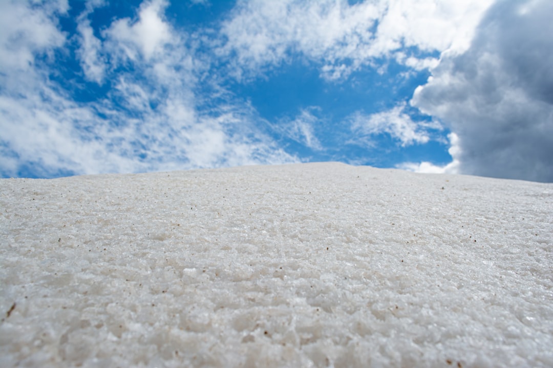A mountain of natural sea salt