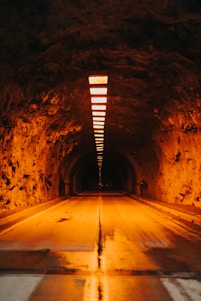 empty road at night