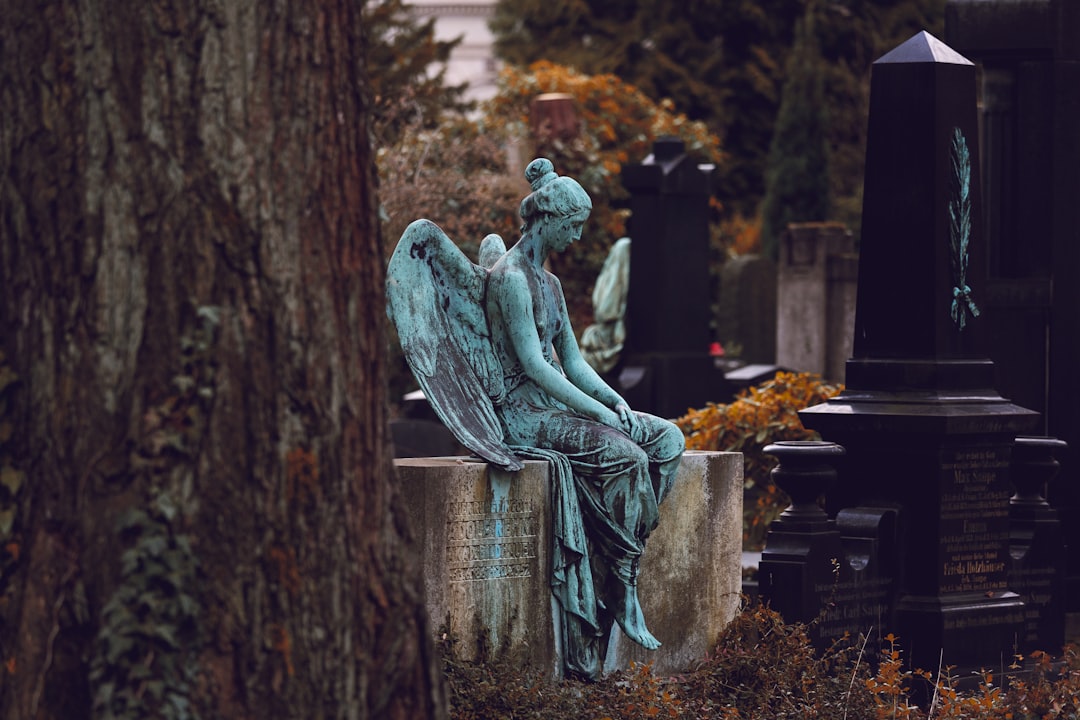 Beautiful statue I've found on a quiet cemetery in the city of Dresden. Rest in peace.