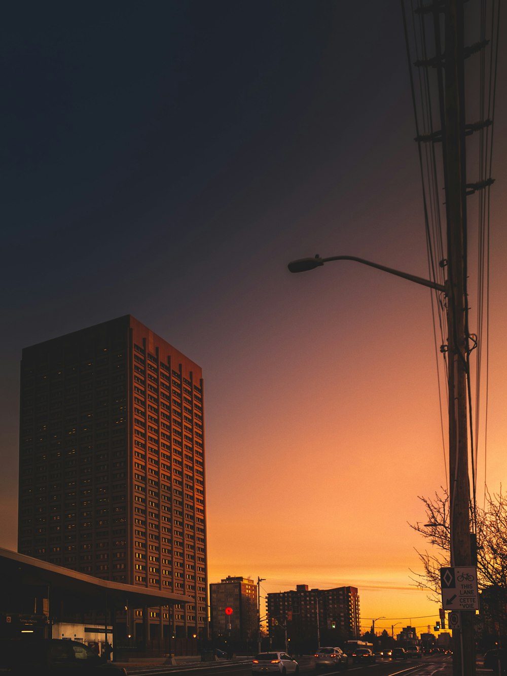 high-rise building during golden hour