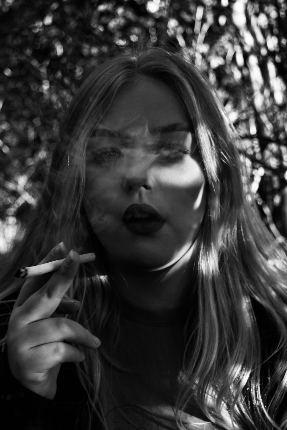 smoking woman