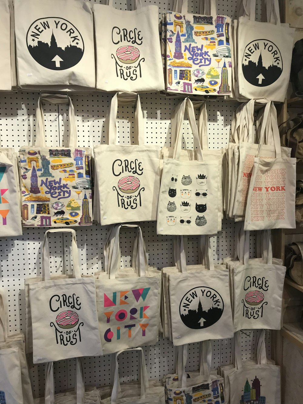 white tote bag lot