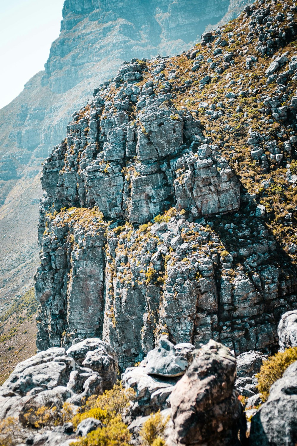 mountain cliff during daytime
