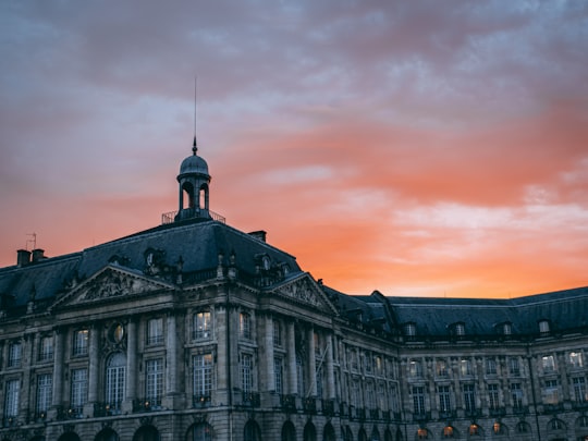 building during golden hour in Place de la Bourse France