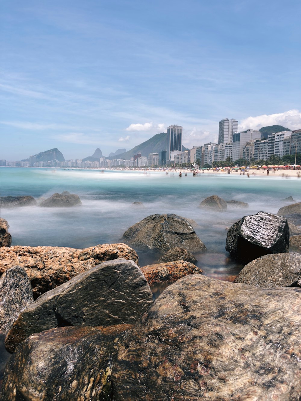 coastal rocks during daytime