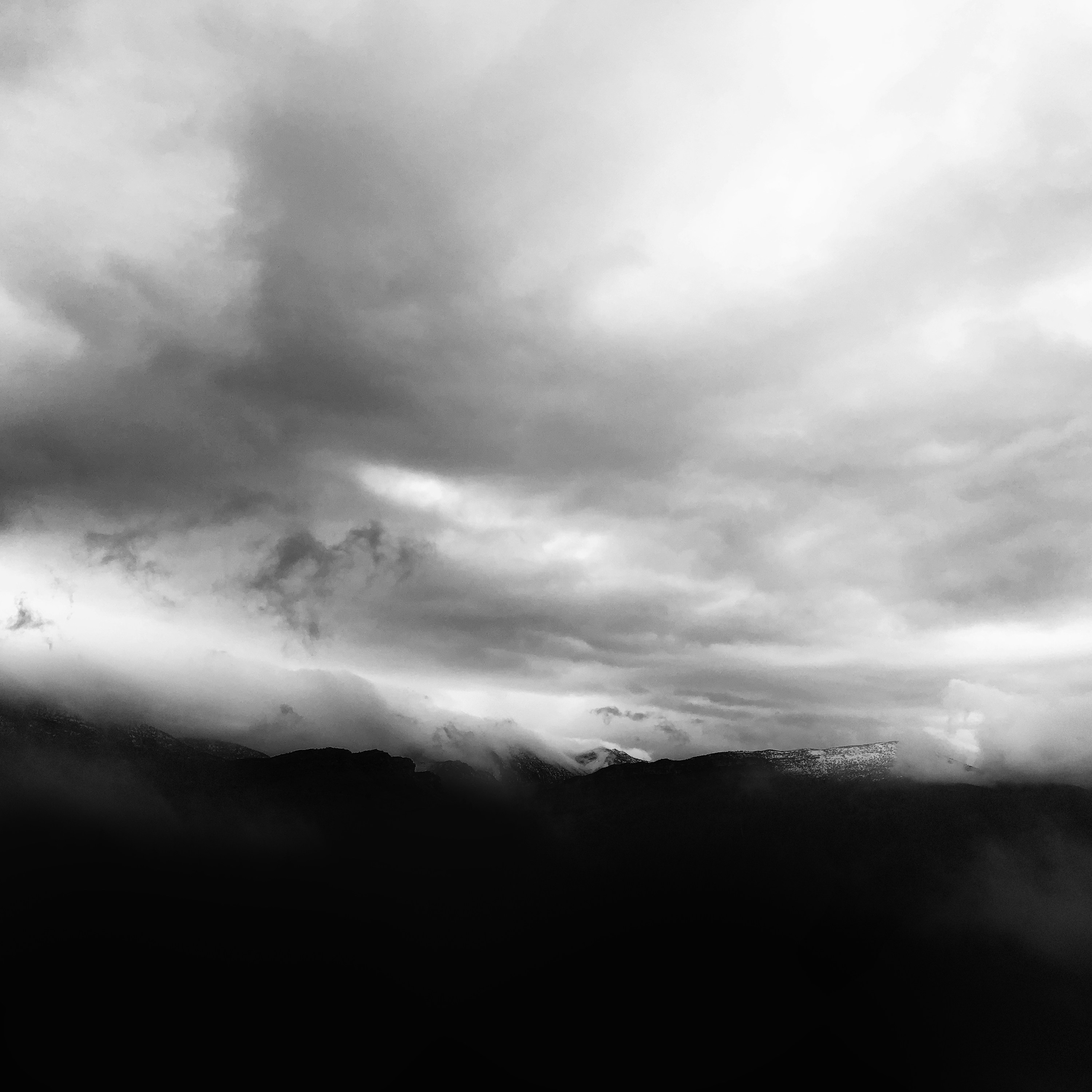 white clouds photograph