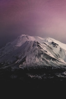 snowy mountain photograph
