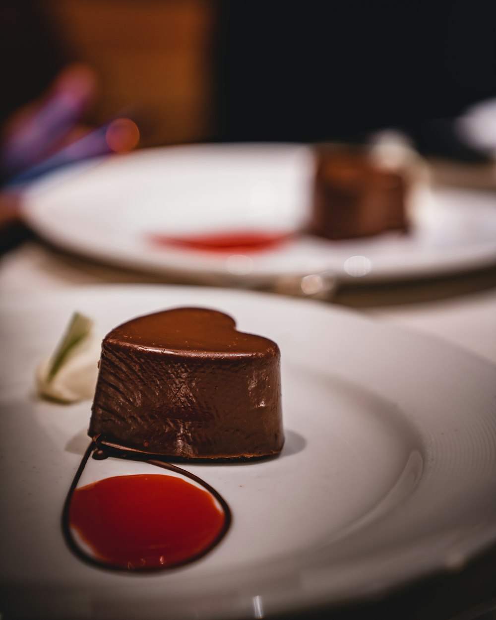 plate of chocolate pastry