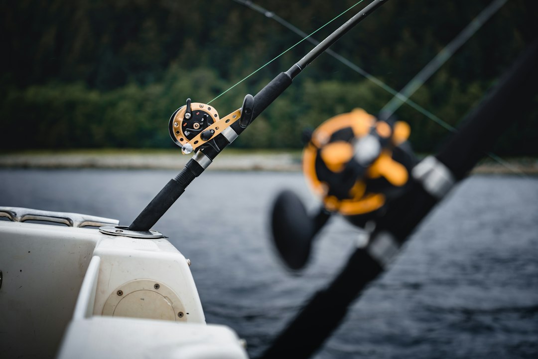 baitcasting reel closeup